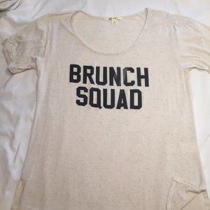 Short Sleeve Cream Colored Graphic T-shirt